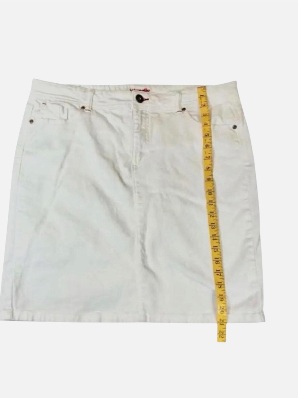 Wrangler White Denim Mini Skirt - Picture 4 of 6